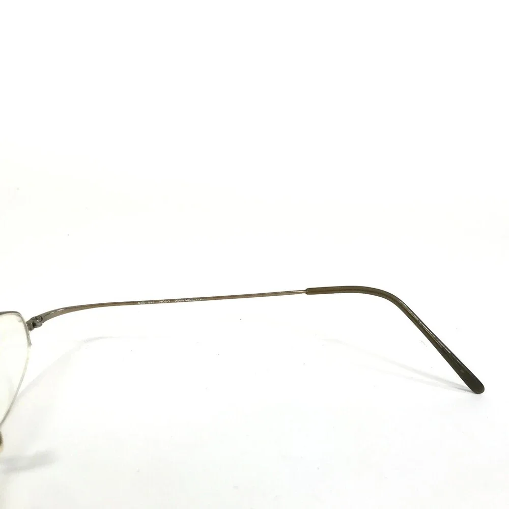 MODO Eyeglasses Frames MOD 898 AGD Gold Round with Clip On Lenses 43-22-145